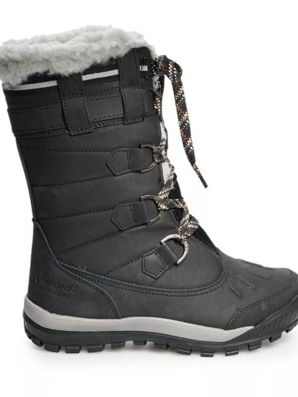 Bearpaw Desdemona Laceup Round Toe Waterproof Boots Size 10